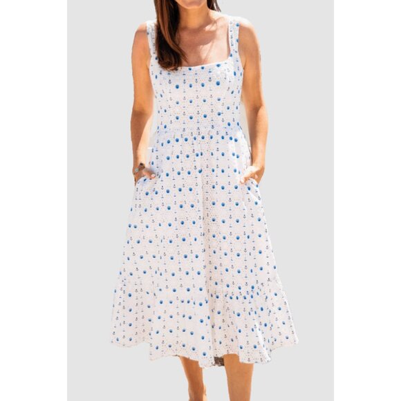 Kiel James Patrick Dresses & Skirts - Kiel James Patrick Beachcomber Anchors Eyelet Dress